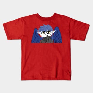 Harpy Monster Boy Birdman Pixel Art Kids T-Shirt